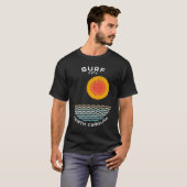 T-shirt Surf City NC Summertime Vacationing Squiggly Waves (Devant entier)