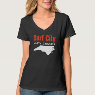 T-shirt Surf City North Carolina USA State America Travel