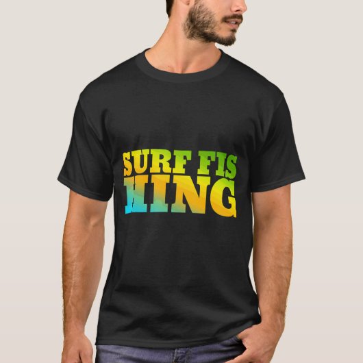 T-shirt Surf Conçu Avec Des Couleurs Naturelles (Devant)