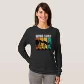 T-shirt Surf d'aile rétro (Devant entier)