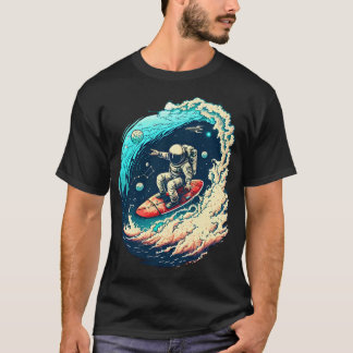 T-shirt Surf Dans L'Univers