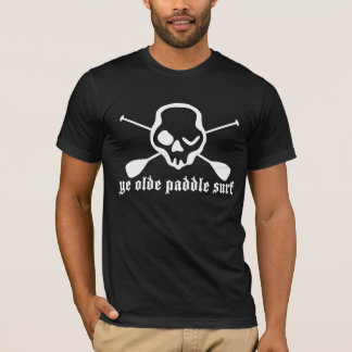 T-shirt Surf d'antan de palette de pirate du YE (foncé)