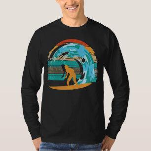 T-shirt Surf de bord de mer Rétro Vagues de surfer Sport É
