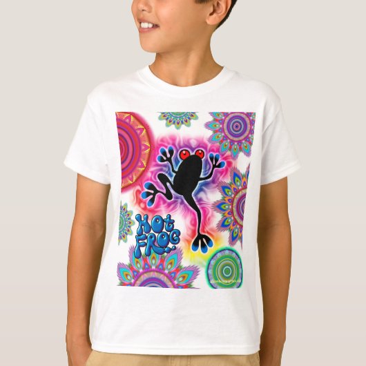 T-shirt Surf de grenouille chaude Chirurgie Boho Psychedel (Devant)