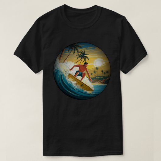 T-shirt Surf de Malibu (Design devant)