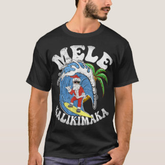 T-shirt Surf de Noël Mele Kalikimaka Design - Surf Père No