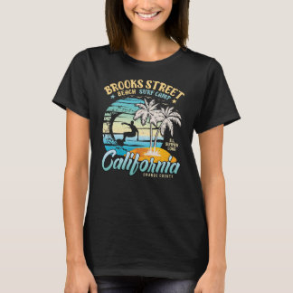 T-shirt Surf de plage de Brooks Street Camp Surf Californi