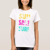T-shirt Surf de sel solaire - Vibes d'été (Devant)