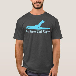 T-shirt Surf de sommeil de manger répéter