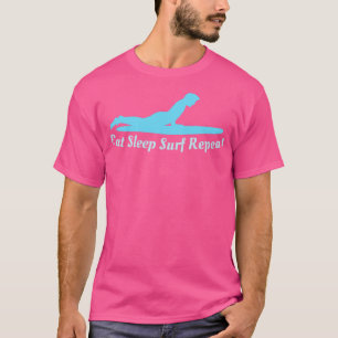 T-shirt Surf de sommeil de manger répéter