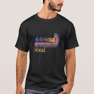 T-shirt Surf de style Retro Maui Hawaii Tropical Flowers 8