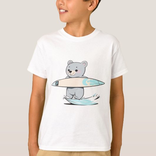 T-shirt Surf de surf mignon (Devant)