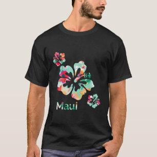 T-shirt Surf des fleurs d'Hibiscus hawaïens des îles Maui 