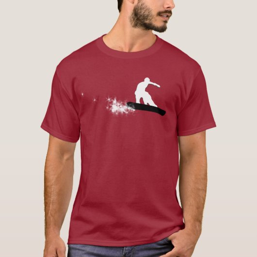 T-shirt surf des neiges. simple (Devant)