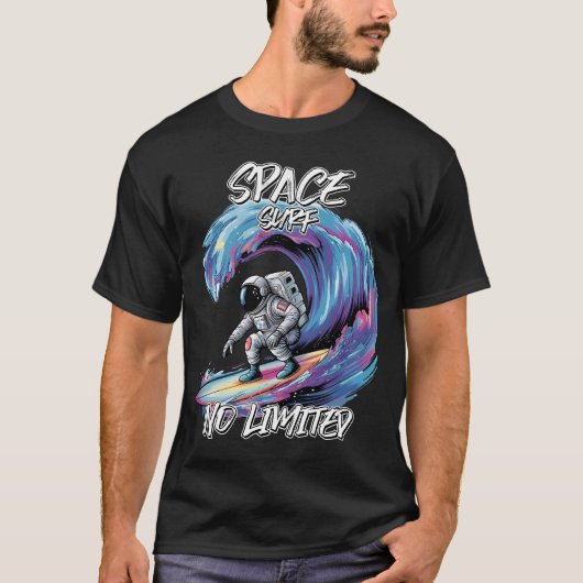 T-shirt Surf d'espace sans limites (Devant)