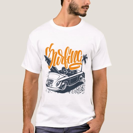 T-shirt Surf d'été (Devant)