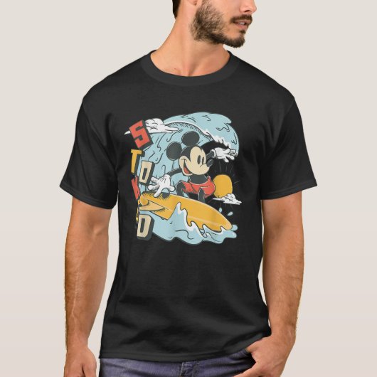 T-shirt Surf d'été Mickey Mouse Stocker (Devant)