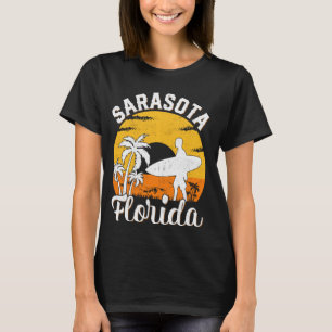 T-shirt Surf d'été Sunset vintage Florida Sarasota Beach
