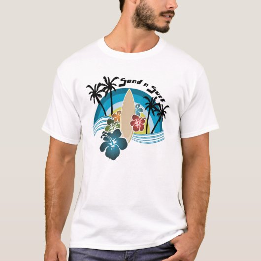 T-shirt Surf du sable n (Devant)