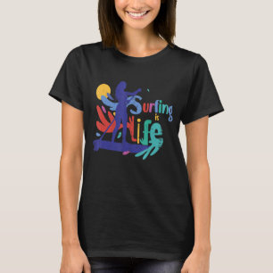 T-shirt Surf Est Vie Femme Surf