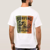 T-shirt Surf Explore, La vie est une aventure (Dos)