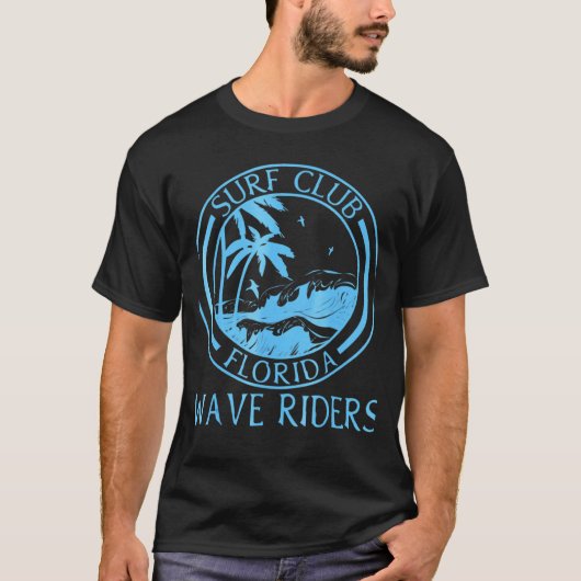 T-shirt Surf Florida Wave Riders (Devant)