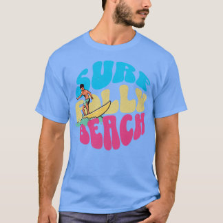 T-shirt Surf Folly Beach South olina Vintage Surf board