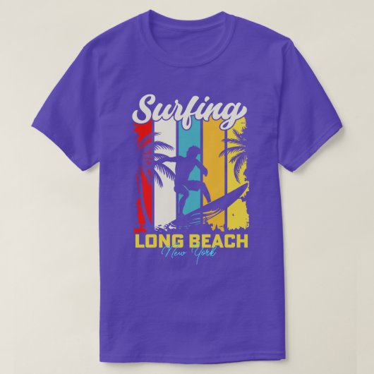 T-shirt Surf Long Beach New York (Design devant)