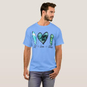 T-shirt surf love skate gift (Devant entier)