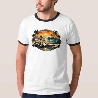 T-shirt Surf Mentawais - Vintage Design