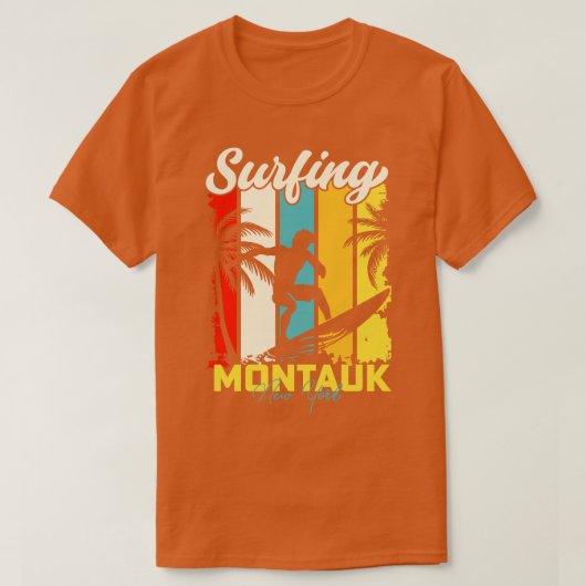 T-shirt Surf Montauk New York (Design devant)