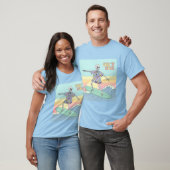 T-shirt Surf "N" Spock Squelette Surfer (Unisexe)