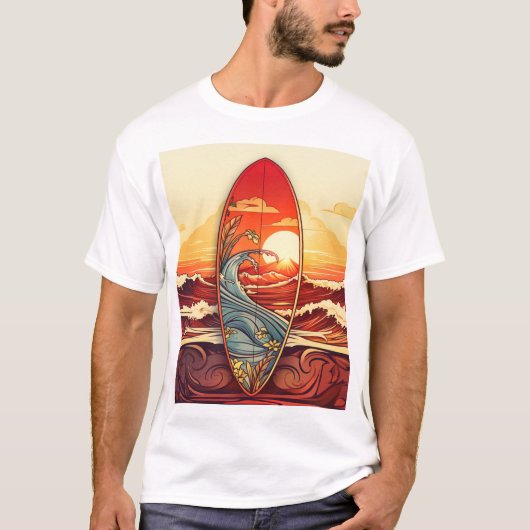 T-shirt surf n'Roll (Devant)