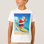 T-shirt Surf Père Noël (Devant)