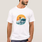 T-shirt Surf Plus 🏄 ♂️ Inspirationnel Sunset Wave Tee (Devant)
