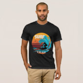 T-shirt Surf Pour Être Vivant (Devant entier)