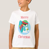 T-shirt Surf pour Noël (Devant)