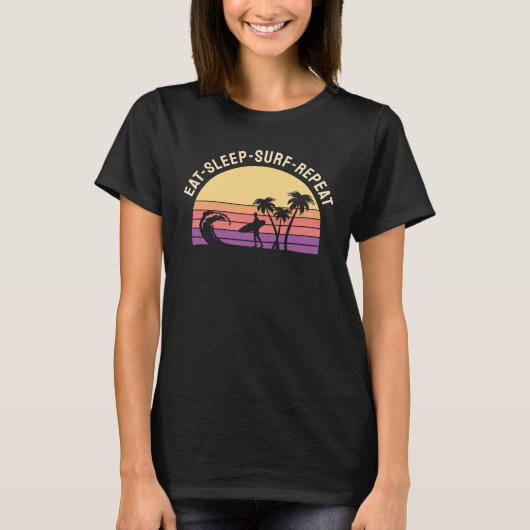 T-shirt Surf rétro (Devant)