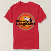 T-shirt Surf rétro Manly Longboard (Design devant)