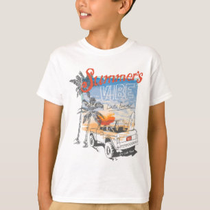 T-shirt Surf Retro Summer Vibes - California Sunset Beach