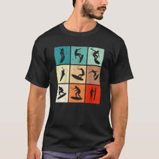 T-shirt Surf Rétro Surf Vintage Surfeurs Surfeur