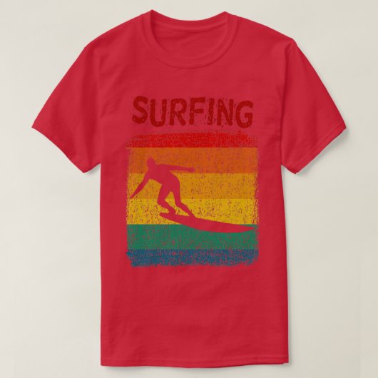 T-shirt Surf retro surfer surfer (Design devant)