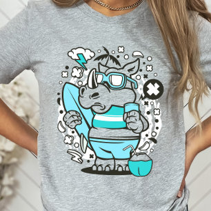 T-shirt Surf Rhino