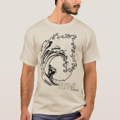 T-shirt Surf "Ride the Wave" (Devant)