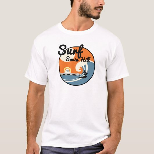T-shirt Surf Savin Hill - La plage préférée de Dorchester! (Devant)