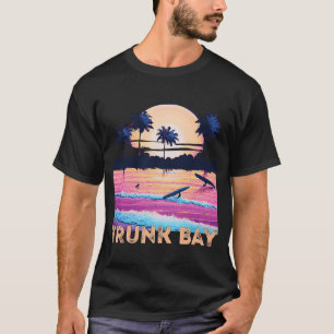 T-shirt Surf souvenir Retro Trunk Bay USVI