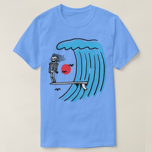 T-shirt Surf squelette (Design devant)