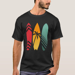 T-shirt Surf Sunset Surfboard Surfer Retro Surfing
