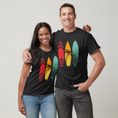 T-shirt Surf Sunset Surfboard Surfer Retro Surfing (Unisexe)