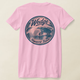 T-shirt Surf sur le Wedge, Newport Beach